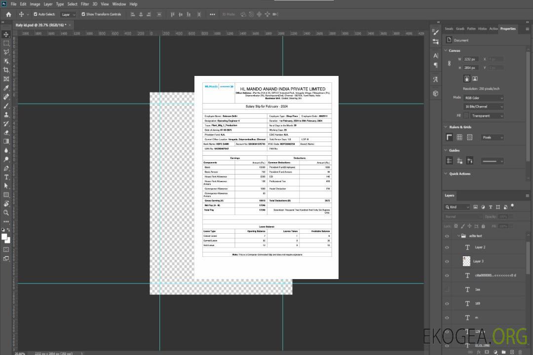 Modèle de fiche de salaire du fabricant HL Mando Anand India aux formats Word et PDF.pdf, 1 template Modèle de fiche de salaire du fabricant HL Mando Anand India aux formats Word et PDF.pdf, 1 template